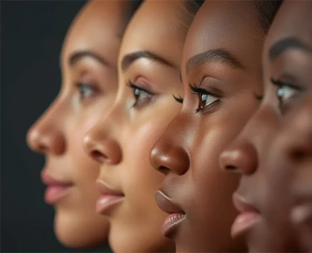 Image accompanying an open versus closed rhinoplasty guide