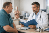 Patient discussing bariatric surgery planning with a surgeon