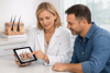 Clinician discussing hair loss treatment options with a patient