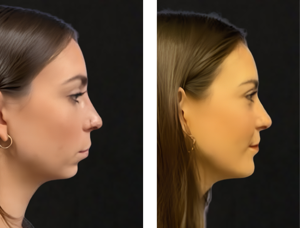 Chin aesthetic treatment comparison 3